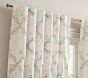 Garden Trellis Scallop Evelyn Linen Blackout Curtain