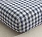 Gingham Organic Cotton Crib Fitted Sheet