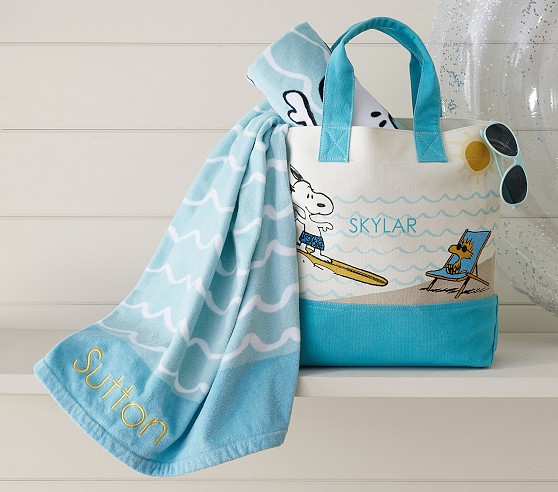 Peanuts® Snoopy® Surfs Up Pillow | Pottery Barn Kids