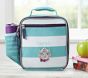 Fairfax Turquoise/White Stripe Lunch Box