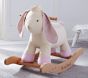 Bunny Linen And Velvet Plush Rocker