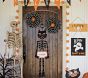 Large Black Pumpkin with Boo Luminary