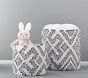 Navy Soft Preppy Diamond Weave Storage