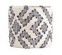 Navy Soft Preppy Diamond Weave Storage