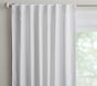 Open Box: Evelyn Linen Blend Blackout Curtain (44"W x 84"L) - White