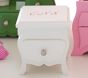 Mini Table Jewelry Box, White