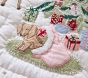 Blush Holly Jolly Santa Baby Quilt