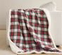 Stewart Plaid Sherpa-Backed Kid Throw Blanket
