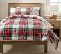 Stewart Plaid Sherpa-Backed Comforter &amp; Shams