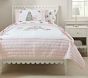 Blush Holly Jolly Santa Quilt &amp; Shams