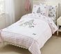 Blush Holly Jolly Santa Quilt &amp; Shams