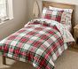 Stewart Plaid Sherpa-Backed Comforter &amp; Shams