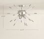 Acrylic Rod Flush Mount (15")
