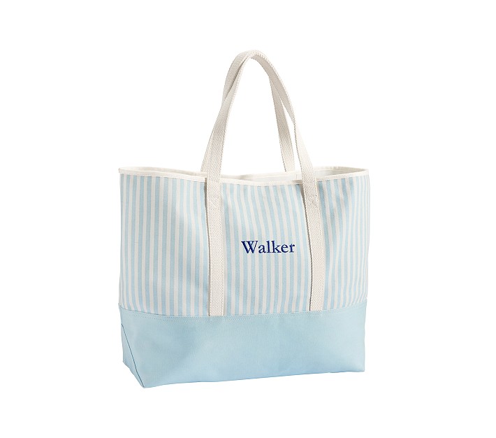 ♡J♡♡ LUDLOW Shirring stripe tote S chambray-ticking-stripe-family