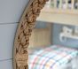 Braided Natural Rope Round Mirror (30")