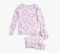LoveShackFancy Floral Heart Bamboo Viscose Tight Fit Kid Pajama Set 