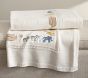 Noah's Ark Embroidered Pointelle Baby Blanket