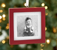 Red Square Frame Ornament