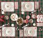 Classic Christmas Melamine Scallop Plate