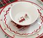 Classic Christmas Melamine Scallop Plate