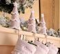 Pink Velvet Tree Stocking Holder