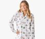 Holly Jolly Santa Adult Flannel Pajama Set
