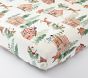Gingerbread Organic Cotton Crib Fitted Sheet
