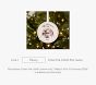 Personalized Baby's First Christmas Pink Santa Ornament