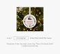 Personalized Train in Wreath Christmas Ornament