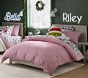 Yarn-Dyed Flannel Stripe Organic Duvet Cover &amp; Shams
