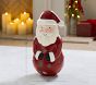 Paper Mache Santa with Stars Luminary