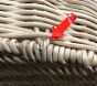 Open Box: Palmer Scalloped Hamper (16"Diam x 21.25"H) - Natural
