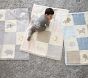 Lion Heirloom Sherpa-Backed Patchwork Knit Baby Blanket