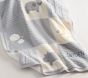 Hippo Heirloom Sherpa-Backed Patchwork Knit Baby Blanket