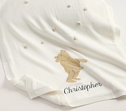 Disney's Winnie the Pooh Sherpa-Backed Knit Baby Blanket