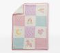 Unicorn Recycled Heirloom Sherpa-Backed Patchwork Knit Baby Blanket