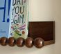 Chris Loves Julia Turned Wood Book Ledge (36")