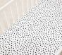 Brushstroke Dot Organic Crib Fitted Sheet