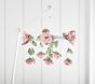 Felted Pink Roses Musical Baby Crib Mobile