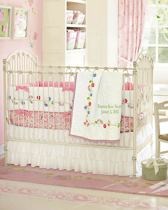 pottery barn girl nursery