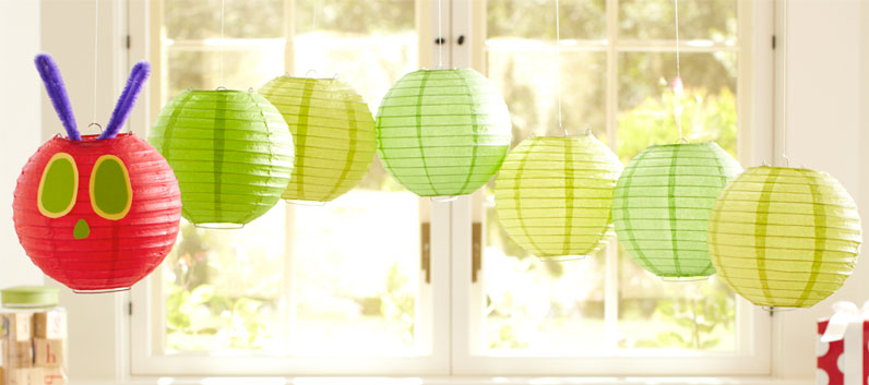 Paper Lantern Caterpillar Mobile Pottery Barn Kids
