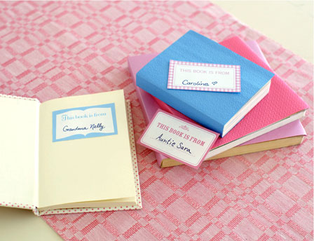 Baby Shower Book Plates Baby Book Plates Pottery Barn Kids