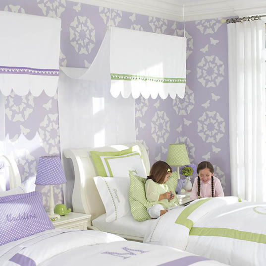 Inspired Wall Designs In A Girl S Room Pottery Barn Kids