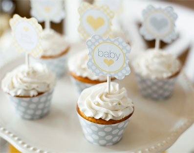Cupcake Toppers Baby Shower Cupcake Toppers Pottery Barn Kids