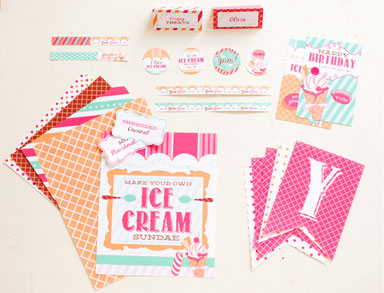 Ice Cream Shoppe Party Downloadables Pottery Barn Kids