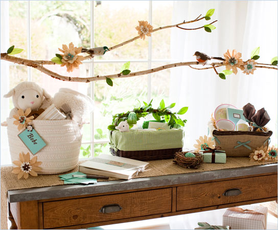 pottery barn baby baskets