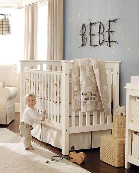 neutral color baby bedding