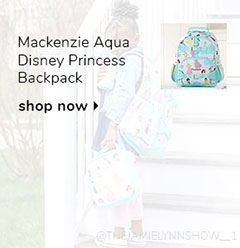 Mackenzie Aqua Disney Princess Backpack
