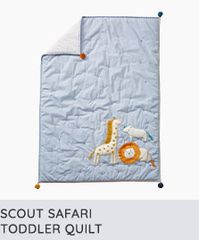scout safari toddler quilt