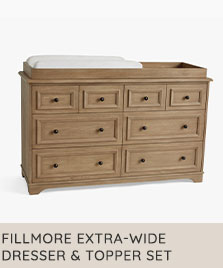 fillmore extra-wide dresser and topper set
